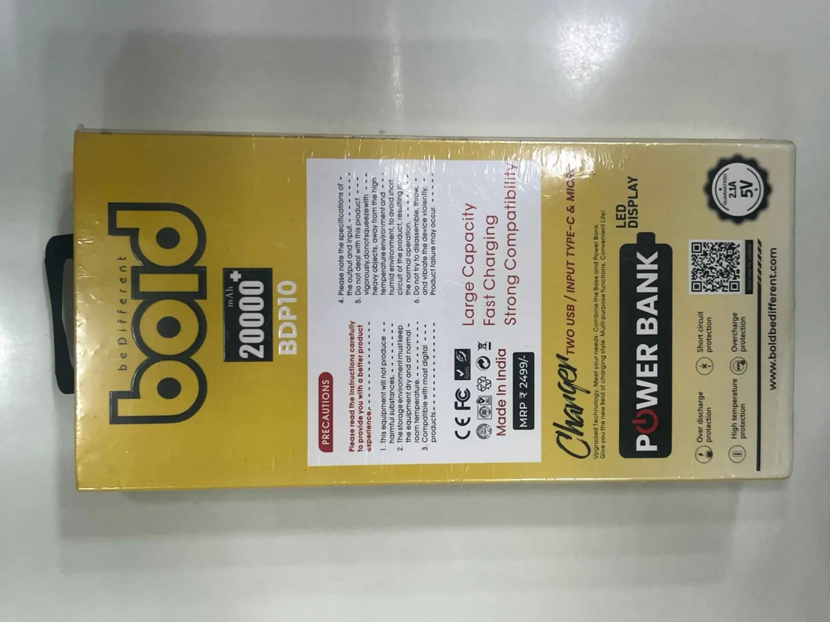 Bold BDP10 20000mAh Fast Charging Power Bank - Image 3